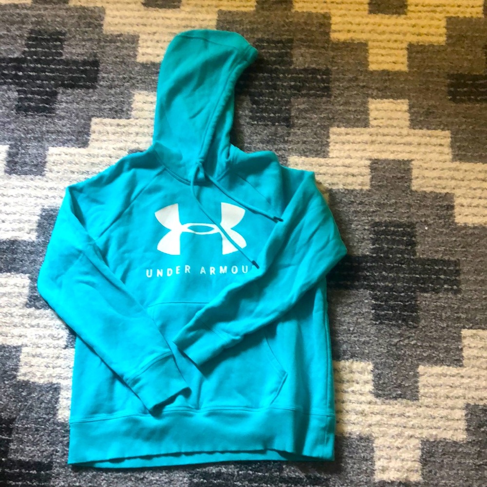 Teal soft under armor sweatshirt